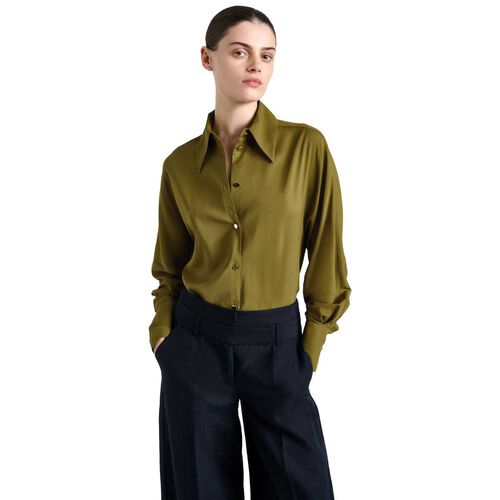 Cue Olive Dolman Sleeve Shirt